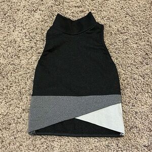 Black and Gray high neck workout top
